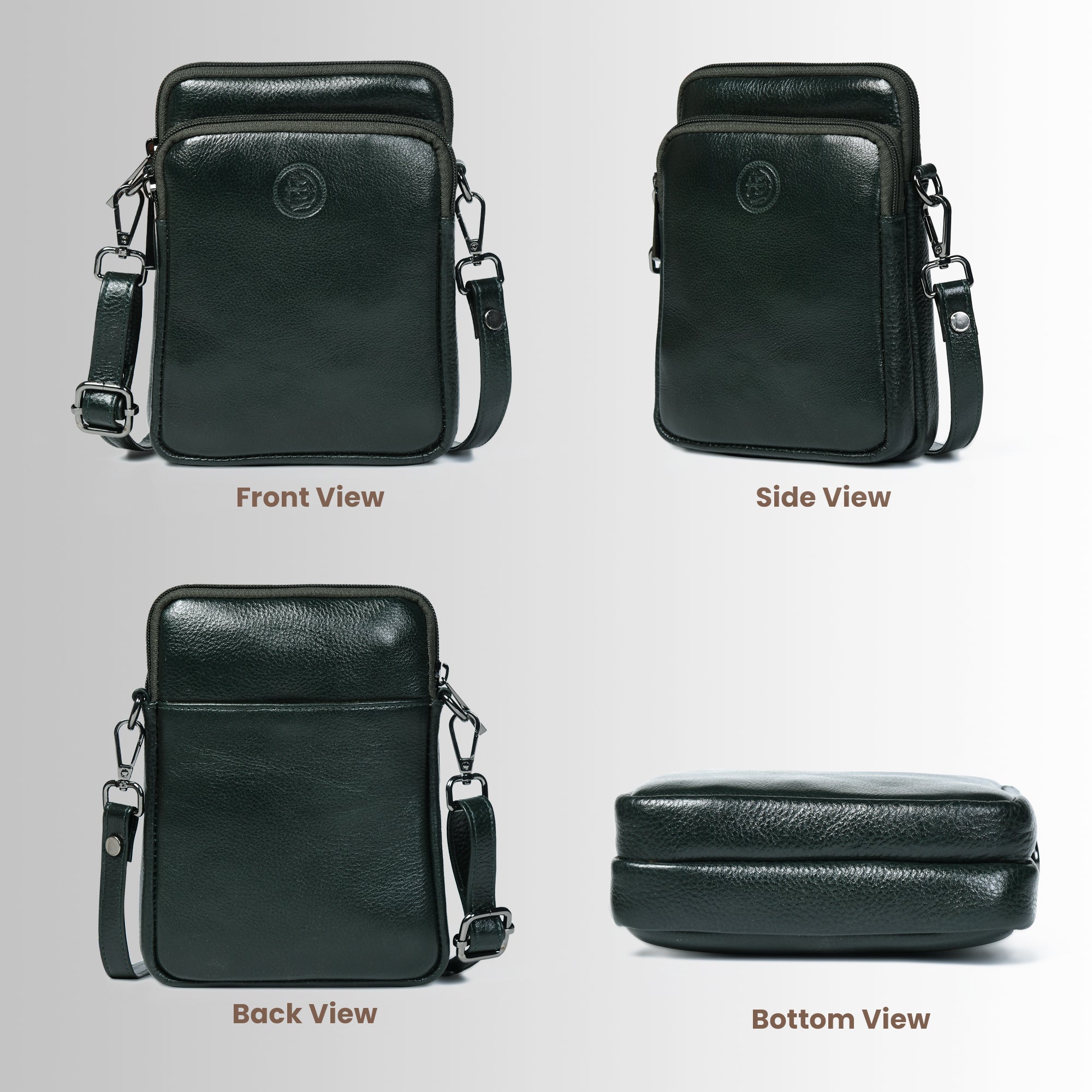 AmberStride Leather Sling Bag